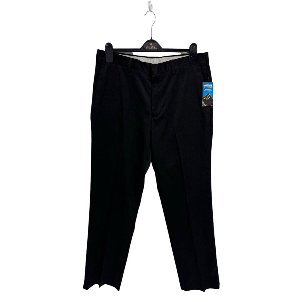 PGA Tour Men's Motion Flex Ultimate Black dress pant no Iron UPF 50+ size 34X32